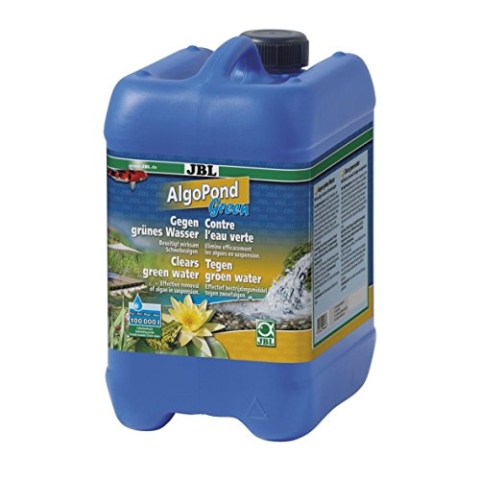 JBL AlgoPond Green 26067 Wasseraufbereiter zur Bekämpfung von Schwebealgen im Gartenteich, 5 l