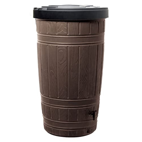 WOODCAN 265L Regenwassertank, Abmessungen (mm) 648x648x1128, Farbe Braun