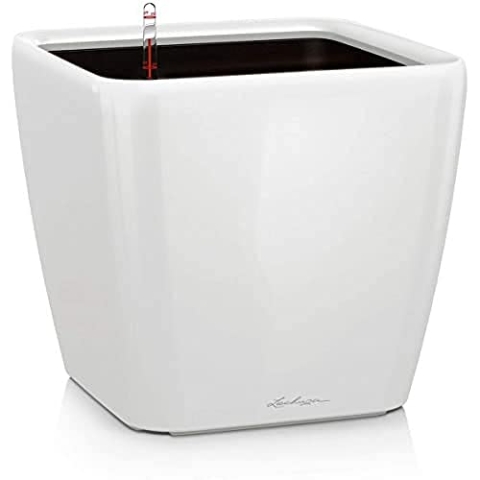 LECHUZA QUADRO Premium LS 50 weiß hochglanz 16280