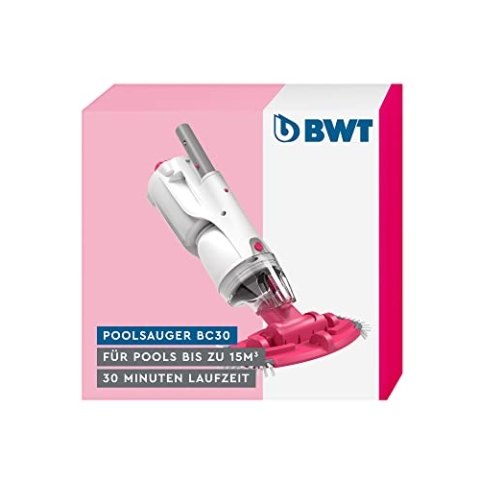 BWT Poolsauger BC30 | Effiziente Reinigung von Pools bis 15 m³ | Kabelloser Betrieb mit maximaler Bewegungsfreiheit | Hohe Saugleistung