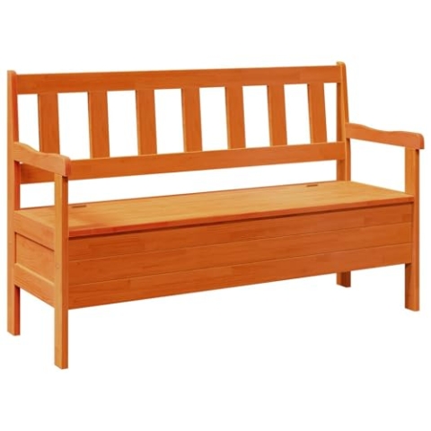 vidaXL Solid Acacia Wood Outdoor Bench für Terrassen | Wetterfest | Moderne Gartenmöbel | 3 | Natürliche Oberfläche | Ideal für Balkon