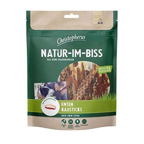 Christopherus Snack Enten Kausticks | 5X 300g Hundesnack