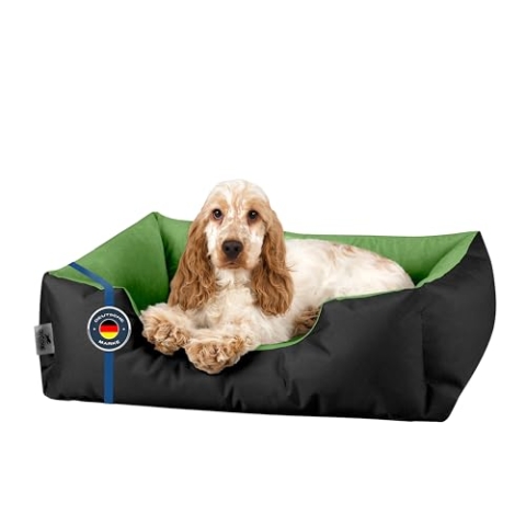 BedDog Hundebett M - Hundekissen - Hundekorb - Hundecouch - Hundesofa - Bezug abziehbar, Waschbar, für Kleine Hunde