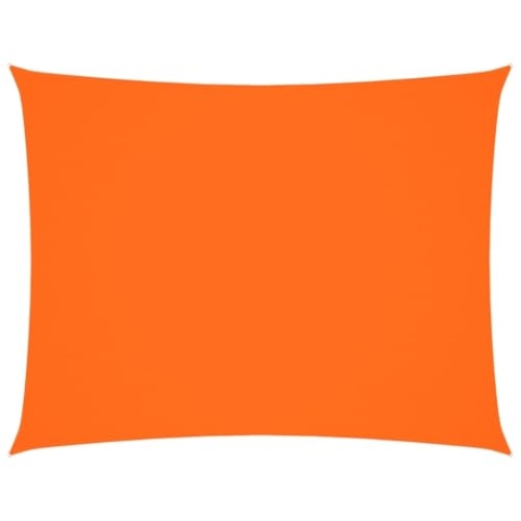 vidaXL Sonnensegel, Sonnenschutz Wasserfest Rechteckig, UV Schutz Sichtschutz für Terrasse Balkon Garten, Windschutz Regenschutz, Orange Oxford-Gewebe