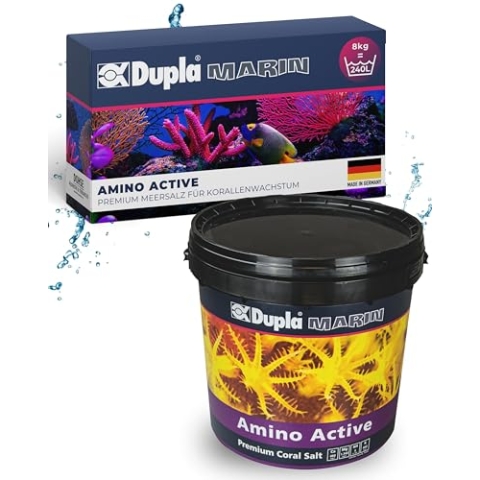 Dupla Marin Premium Coral Salt Amino Active I 8 kg I Meersalz mit spezieller Aminosäurenkonzentration für Riffaquarien I Aquariensalz für leichte Korallenpflege I chelat- und nitratfrei