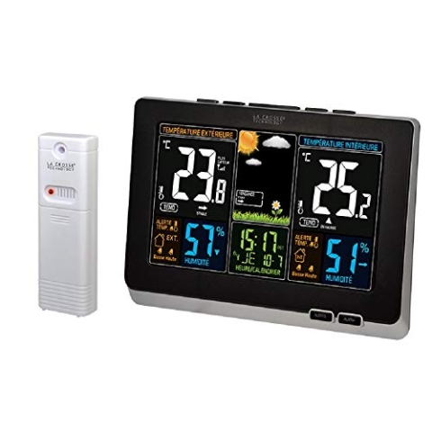 LA CROSSE TECHNOLOGY - WS6828 Wetterstation, Schwarz 173941