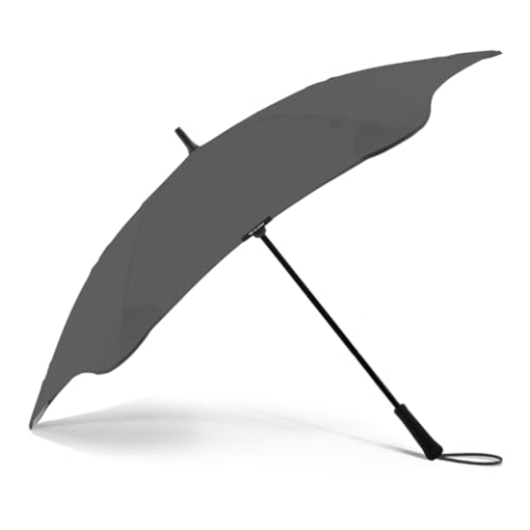 Blunt Executive Stockschirm Regenschirm grau | groß & sturmfest für 2 Personen – 138 cm Ø | Innovatives & patentiertes Design – getestet im Windkanal