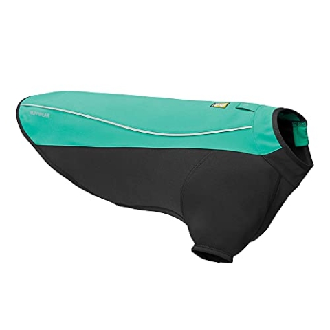 Ruffwear Cloud Chaser Jacket, Warmer, Wetterfester Hundemantel mit Ärmeln, Aurora Teal, X-Small