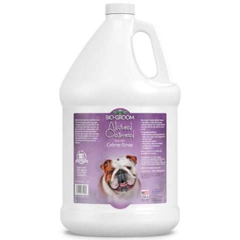 Bio-Groom - Natural Oatmeal Conditioner - Haferflocken Spülung - Hundespülung und Welpenspülung - Lindert Juckreiz und spendet Feuchtigkeit - pH-neutral und frei von Parabenen - 3.8 L