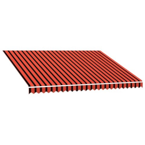 vidaXL Markisenstoff, Orange und Braun, 350 x 250 cm