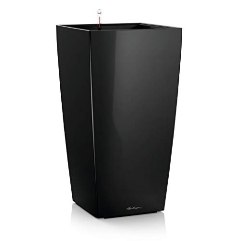 LECHUZA CUBICO Premium 30 schwarz hochglanz 18186