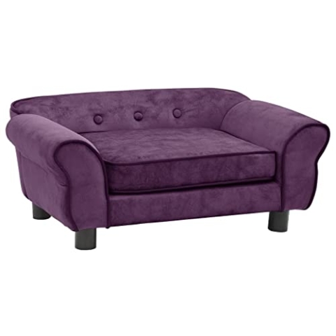 vidaXL Hundesofa Burgunderrot 72x45x30cm Plüsch Hundebett Hundecouch Katzen