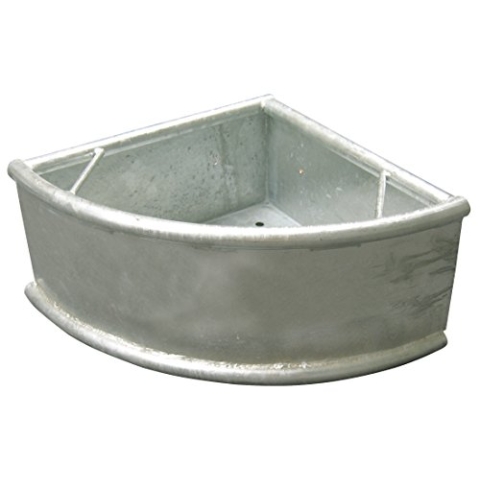 Kerbl 32482 Dreiecktrog, Schwere Ausführung, Feuerverzinkt, 1 Stück (1er Pack)