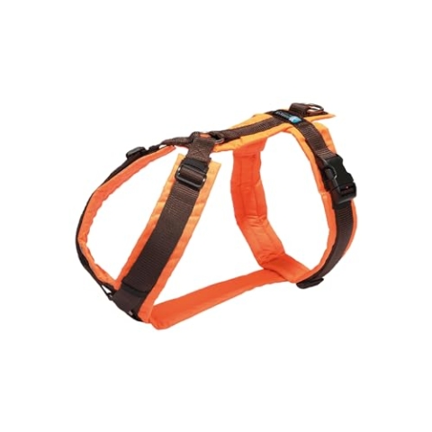 ANNYX Brustgeschirr Protect - Leuchtorange/braun Gr. XS