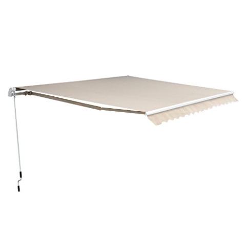 Outsunny Markise Alu-Markise Sonnenschutz Aluminium-Gelenkarm-Markise 450 x 300cm