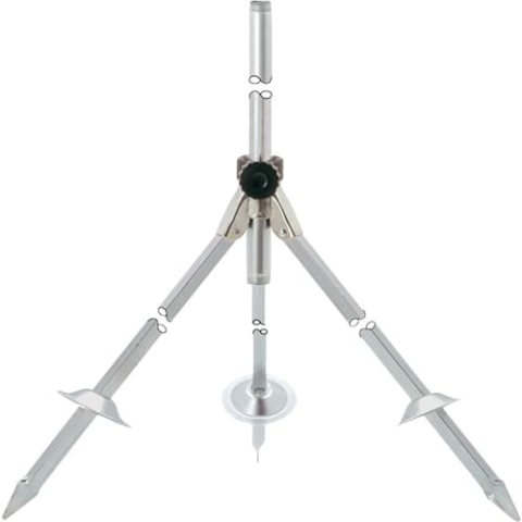 Geka 356034SB Dreibeinstativ G 3/4 Zoll 700-1070 mm aus Stahl verzinkt, Silber, 18 x 8 x 13 cm