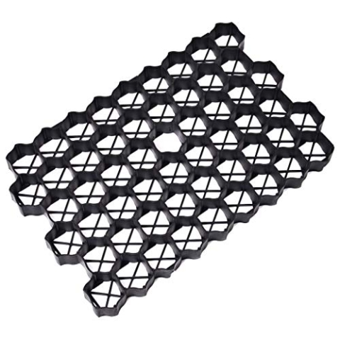 vidaXL Rasenwaben 16 STK. Schwarz 60x40x3 cm Kunststoff