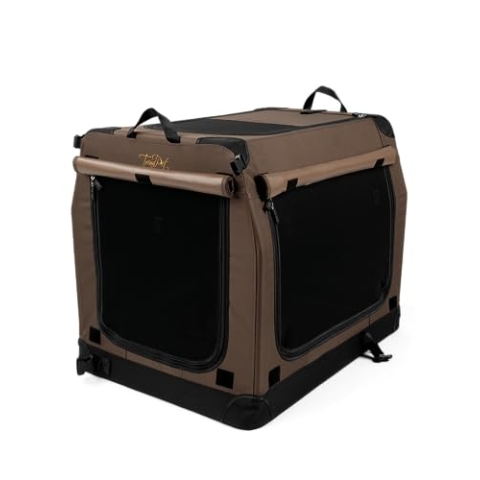 Hundebox TrendPet TPX90-Pro - Leichte, Faltbare Transportbox fürs Auto mit Aluminium Rahmen