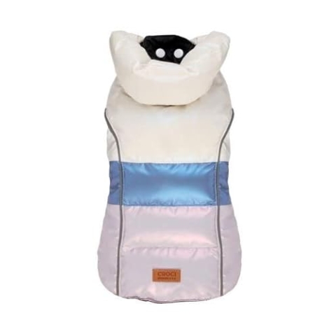 Gepolsterte Jacke mit Pearly Dream Blau 25 cm