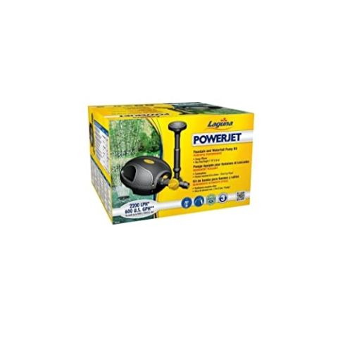 Laguna Powerjet FreeFlo 2200, Teichpumpe, für Springbrunnen und Wasserfälle, für Teiche bis zu 4.400L, 32W