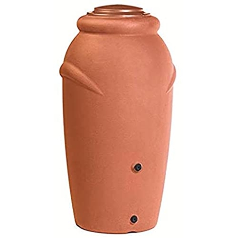 Regentonne 210L Aquacan Baby Kunststoff Regentonne in Terrakotta Farbe 59,6 (L) x 56 (B) x 118,3 (H) cm