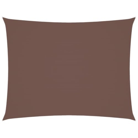 vidaXL Sonnensegel Oxford-Gewebe Rechteckig 3x6 m Braun