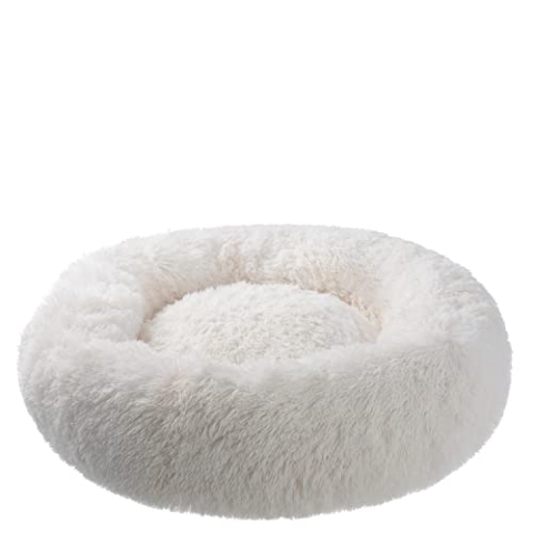 PETSTUFF Hundebett Rund rutschfest waschbar Farb- und Größenwahl, beige, Ø 120 cm