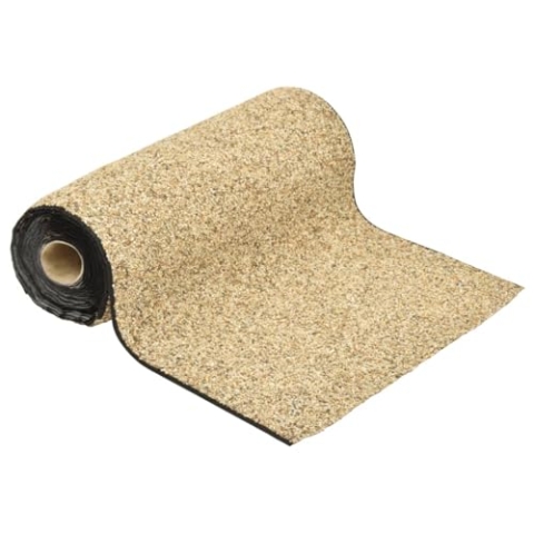 vidaXL Steinfolie, Steinfolie für Teich Teichrand Bachlauf Ufer, Teichfolie Kiesfolie Teichzubehör, Natürliches Design, Natur-Sand 200x40cm