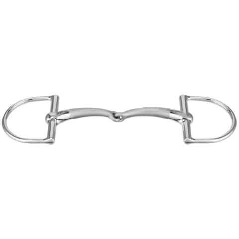Sprenger SATINOX Pony D-Ring 14 mm einfach gebrochen - Edelstahl rostfrei, 115 mm Weite