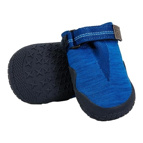 RUFFWEAR Hi & Light Dog Shoes, Pair, Premium Dog Boots, Breathable Trail Shoes with Grip, Dog Running Shoes & Climbing Shoes or for Injured Paws, Protection for Hot or Cold Weather, 8.3cm, Blue Pool