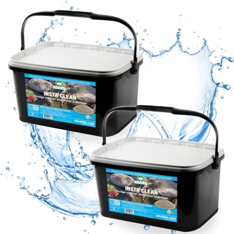 vdvelde.com - Insta CLEAN 10 Liter - 500 ml pro 1.000 l verwenden- Entfernt Schlick und verhindert Wasserlinsen- Stabilisiert die Wasserwerte KH, GH und PH