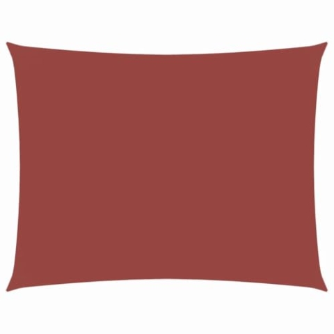vidaXL Sonnensegel Wasserfest Sonnenschutz Windschutz Sonnendach UV Schutz Garten Terrasse Balkon Oxford-Gewebe Rechteckig 3x4m Terrakottarot