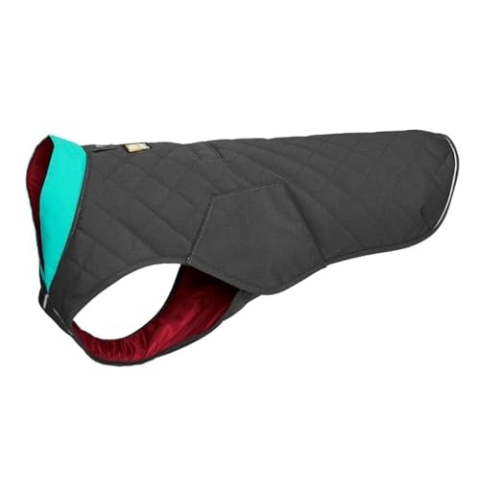 RUFFWEAR Stumptown Jacket, Warmer und Abriebfester Hundemantel für Klare Kalte Tage, Twilight Grey Small