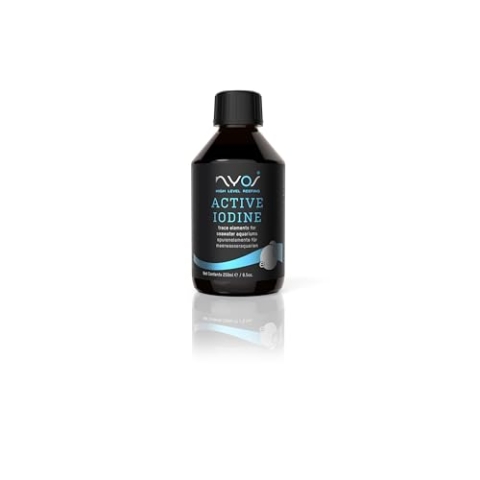NYOS® Active Iodine - Intensive Blaufärbung von Korallen, Meerwasseraquarium, Fördert Häutung, Spurenelementemix, 250ml