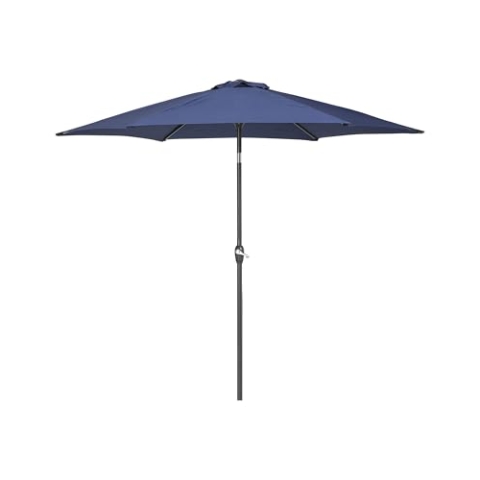 Stilvoller Sonnenschirm Polyester diam. 270 cm marineblau Varese
