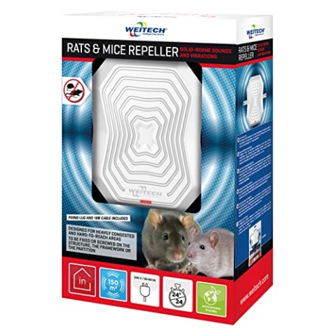 Weitech Indoor Ratten- und Mäuseabwehr mit Körperschall und Vibration