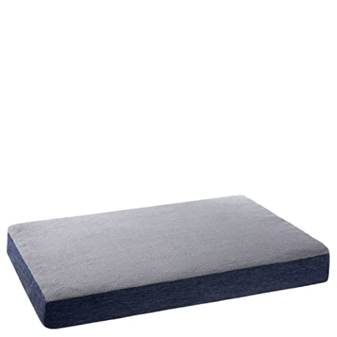 PETSTUFF Orthopädisches Hundebett Bezug abnehmbar waschbar Farb- und Größenwahl, blau, L