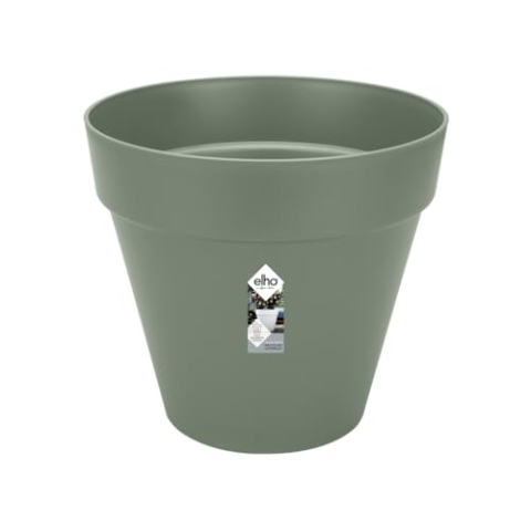 elho Loft Urban Rund 50 - Blumentopf für Außen - Ø 48.5 x H 44.5 cm - Grün/Pistazien Grün