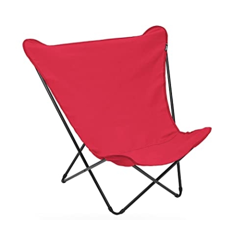 Lafuma Faltstuhl für unterwegs, Maxi Pop Up Airlon + Uni, Garance (Rot), LFM1024-6534