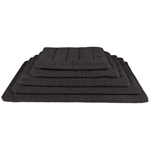 District 70 SHERPA - Comfortabele en Stijlvolle Benchmat - Verkrijgbaar in 5 maten - Donkergrijs, Merengue & Mokka - Maat: S - 63 x 47 x 8 cm, Kleur: Donkergrijs
