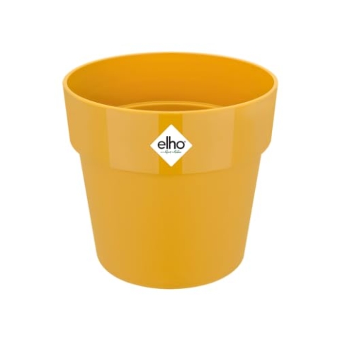 elho B.for Original Rund 35 - Blumentopf für Innen - Ø 35.0 x H 32.0 cm - Gelb/Ocker