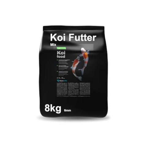 Aquabetta Koi Futter Mix 6mm - Professional Koifutter 8 Kg (21L) - Koi-Fischfutter | Pellets Für Temperaturen über 10°C | Geringere Wasserbelastung | Weniger Algen