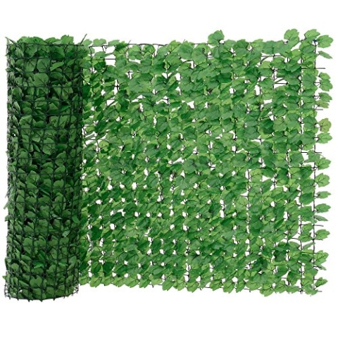 [neu.Haus] Blätterzaun (100 x 300 cm) Sichtschutz/Balkon Umspannung/PVC Sichtschutz