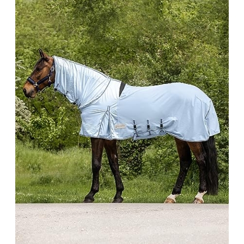 Waldhausen Ekzemer-Fliegendecke Protect, hellblau/dunkelblau, 135 cm