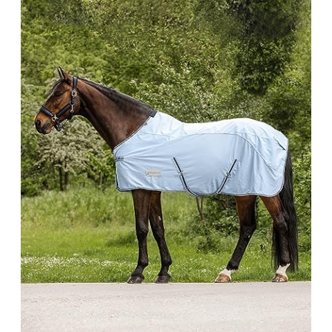 Waldhausen Regen-Fliegendecke Protect, hellblau/Nachtblau, 155 cm