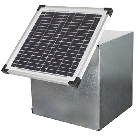 Kerbl Solarmodul 15W inkl. Halterung mit Croco-Anschluss