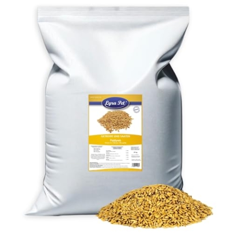 Lyra Pet® 25 kg Paddyreis | Reich an Ballaststoffen, Vitaminen & Mineralien | Ergänzungsfutter für Wildvögel & Kleinnager | Ungeschälter Reis | Nährstoffreiches Vogelfutter für Sommer & Winter