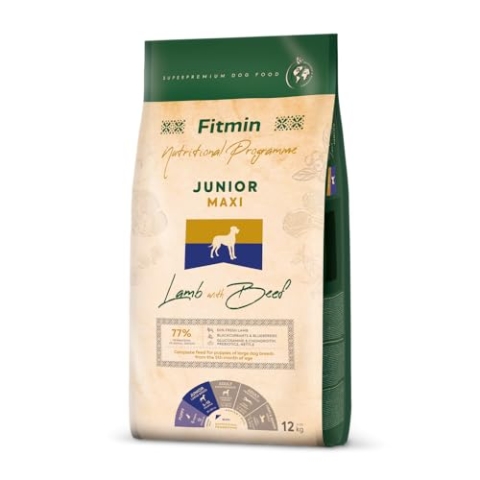 Fitmin Maxi Junior Lamb with Beef | Hundetrockenfutter | 12kg