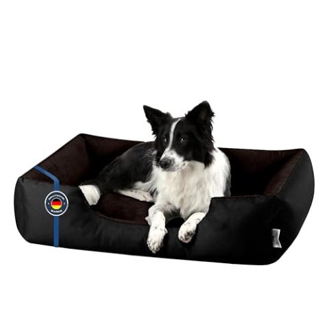 BedDog Hundebett L - Hundekissen - Hundekorb - Hundecouch - Hundesofa - Bezug abziehbar, Waschbar, für Mittel-Kleine Hunde