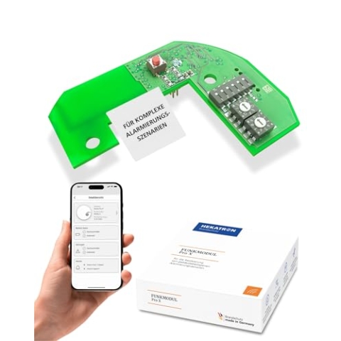 Hekatron Funkmodul Pro X Genius Plus X Rauchmelder – Anschluss von bis zu 30 Rauchwarnmeldern – 1 Stück